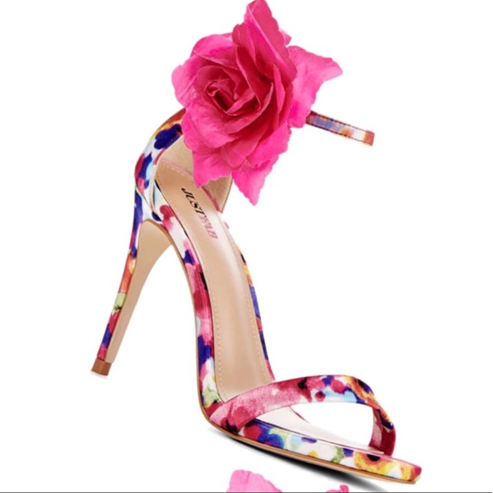 NWOT Shoefab Floral Sandals
